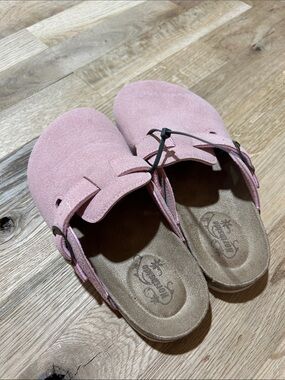 Northside Pink Suede Slip-On Moccasins